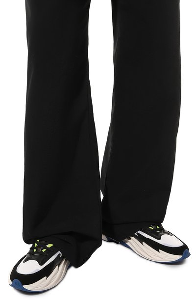 Кожаные кроссовки run-row BALMAIN черно-белого цвета по цене 66000 руб., арт. CM1VI355/LLSH, фото 3 Кожаные кроссовки run-row BALMAIN, арт. CM1VI355/LLSH, фото 3