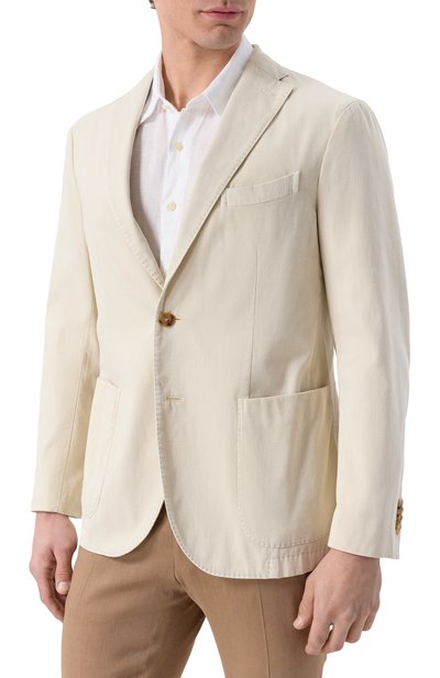 Хлопковый пиджак BOGLIOLI, арт. N1302Q/SA0420, фото 4