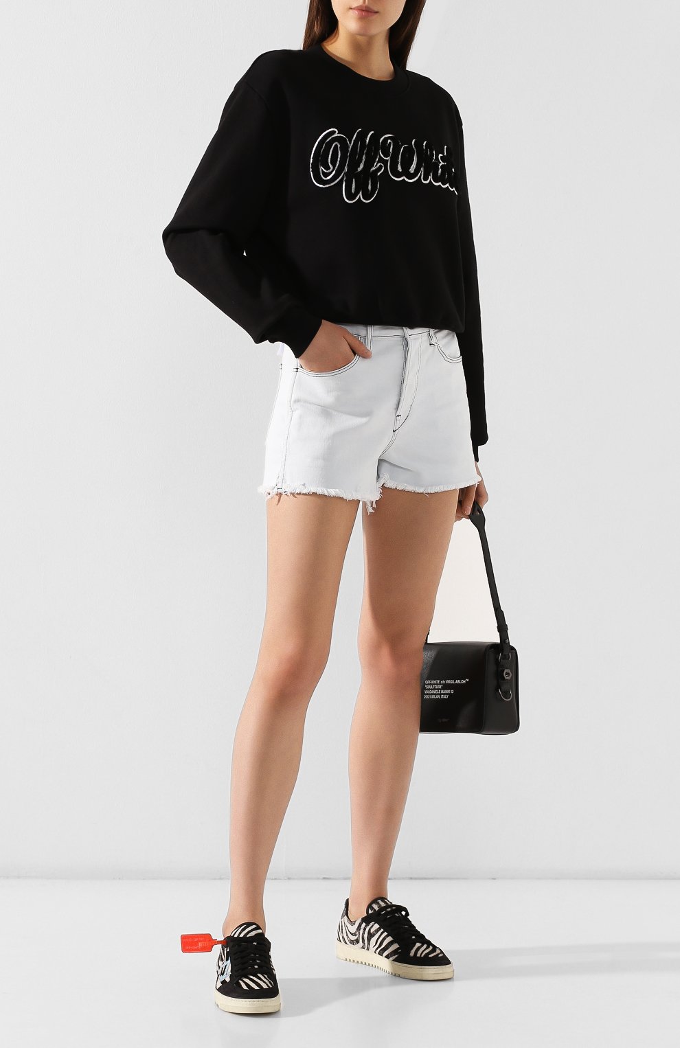 Хлопковый свитшот OFF-WHITE, арт. 0WBA026E19F300941001, фото 2