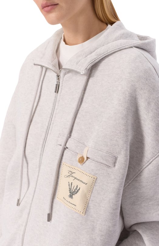 Хлопковая толстовка Jacquemus 26EH0W00415/AJ00262 Серый  26EH0W00415/AJ00262 Фото 5