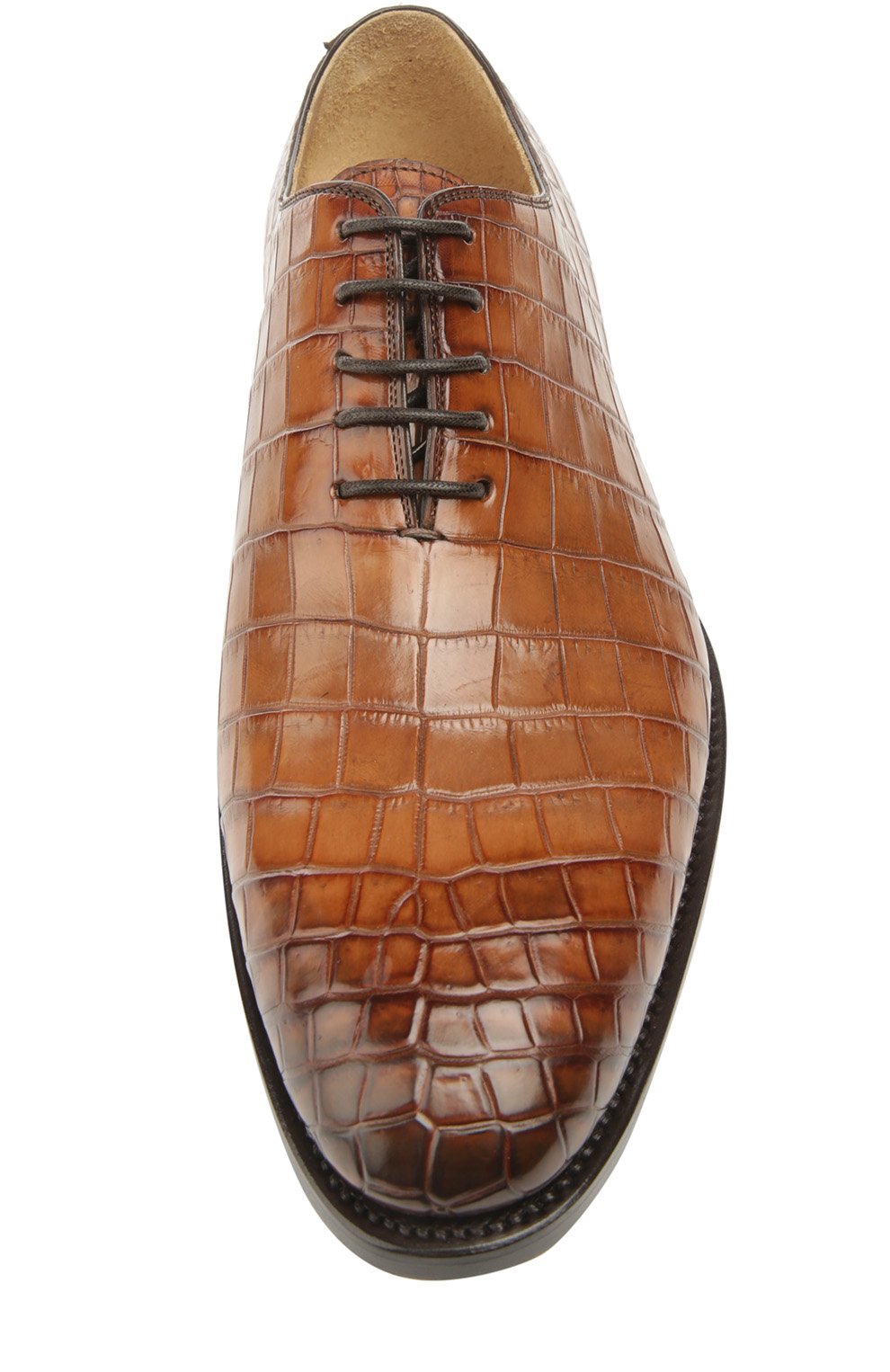 Оксфорды из кожи крокодила KITON, арт. USSCAR0/N102, фото 4