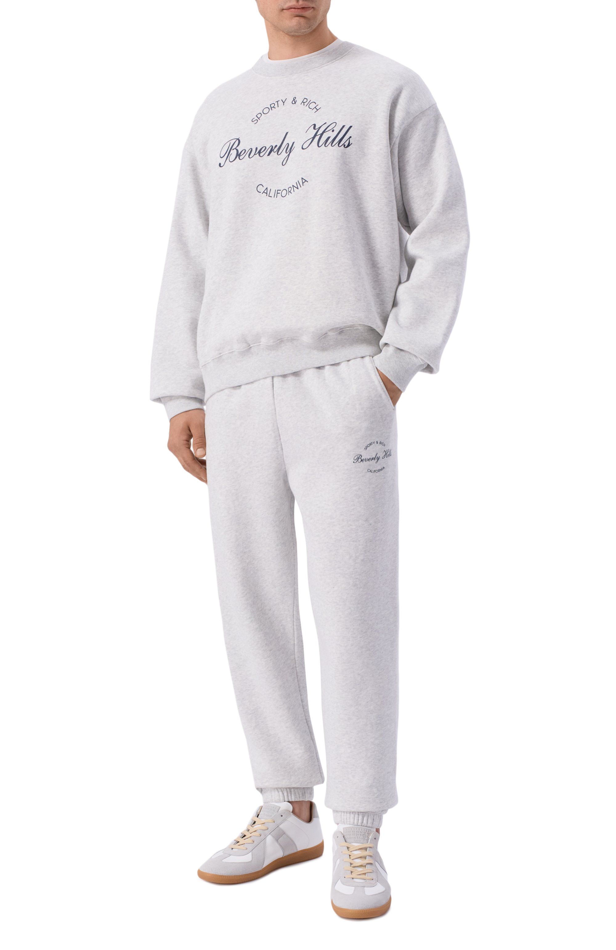 Хлопковый свитшот SPORTY AND RICH, арт. ST09876257GY03, фото 2