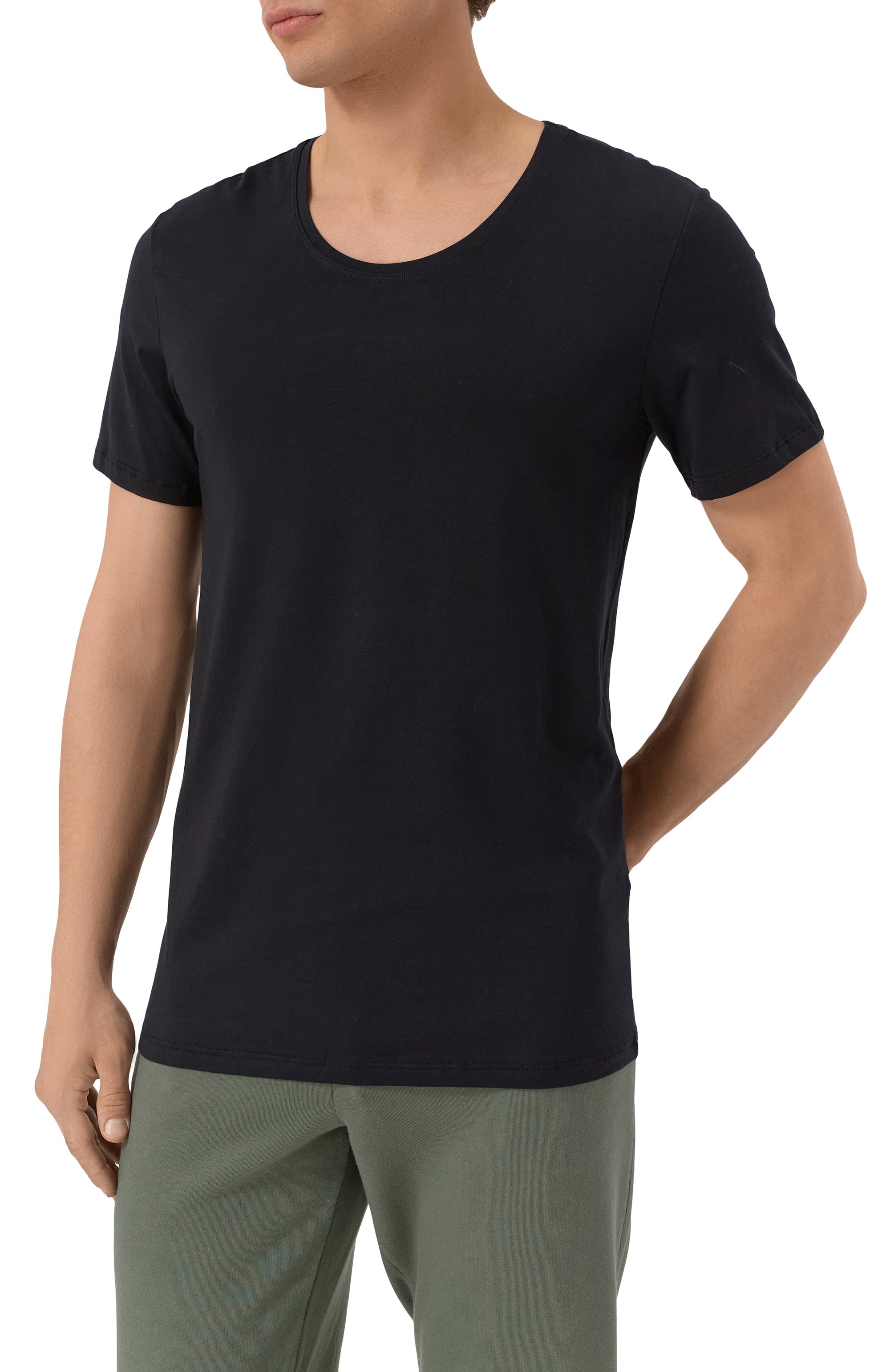 Хлопковая футболка HANRO, арт. 073088, фото 3