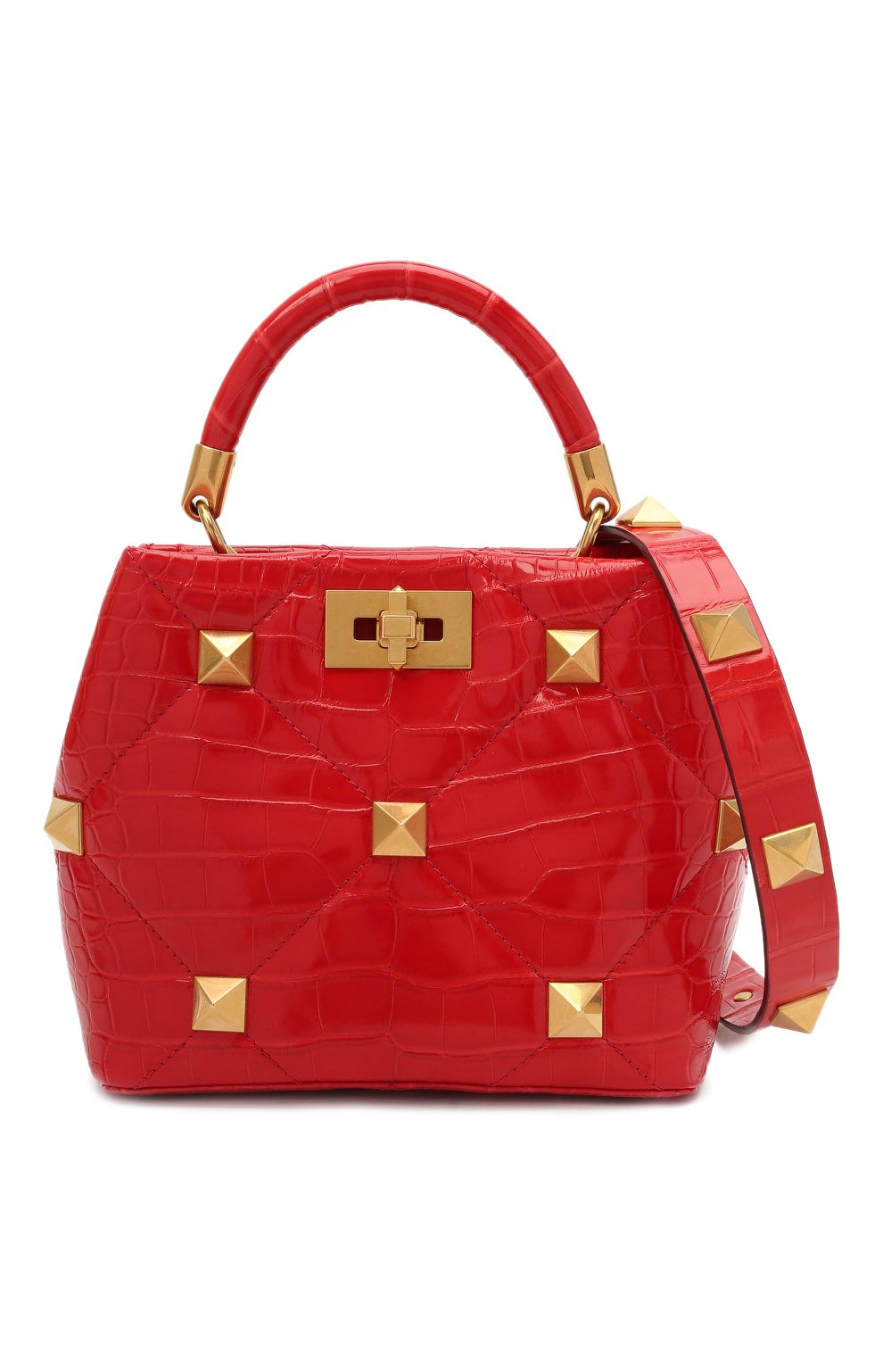 Сумка roman stud small из кожи аллигатора VALENTINO, арт. WW2B0I97/SXY/AMIS, фото 8