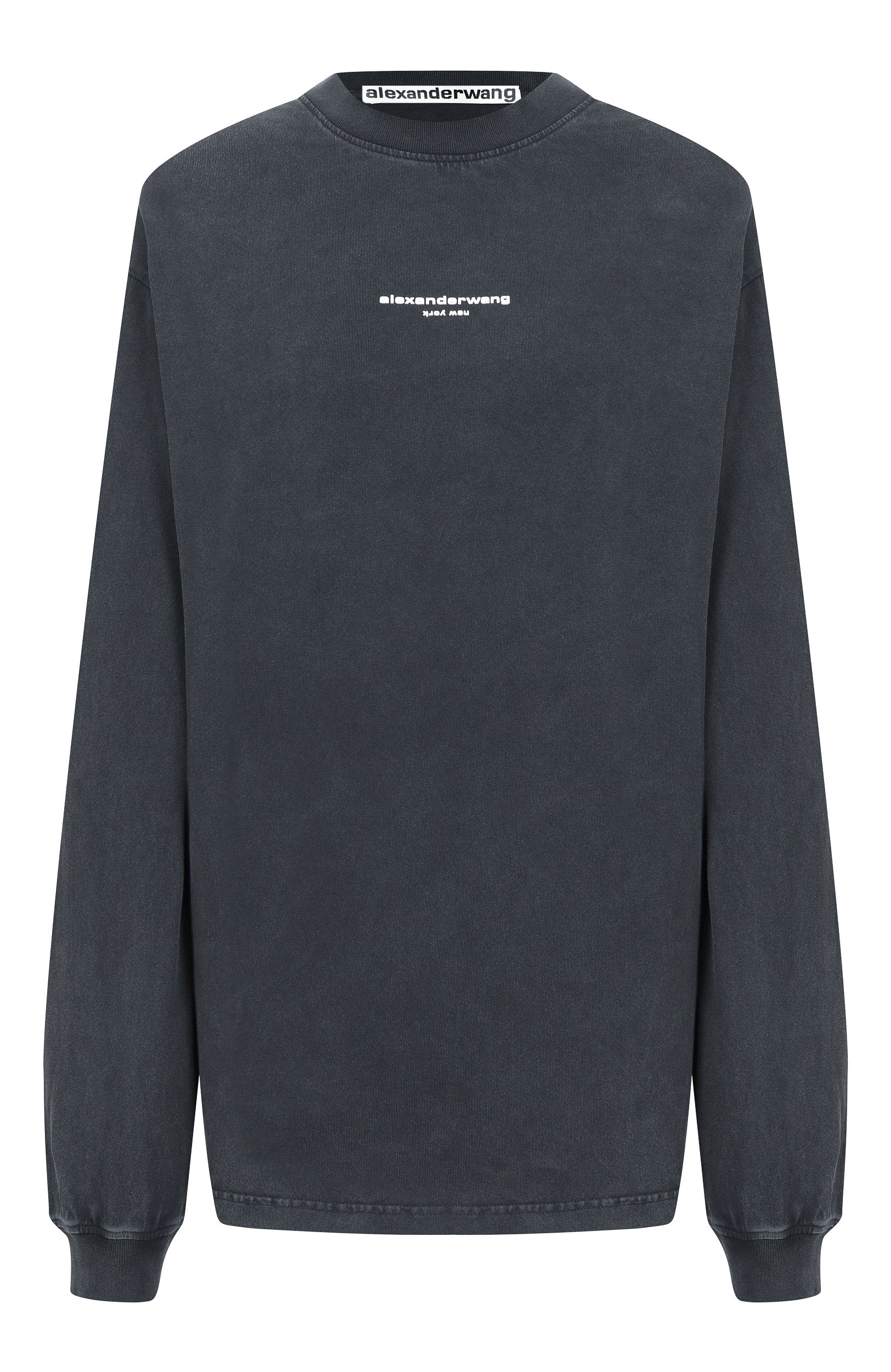 Хлопковый лонгслив ALEXANDER WANG черного цвета по цене 33100 руб., арт. UCC3261908, фото 1 Хлопковый лонгслив ALEXANDER WANG, арт. UCC3261908, фото 1