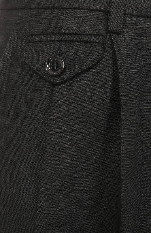 Льняные шорты Dolce & Gabbana GW0MAT/FU4MC Чёрный  GW0MAT/FU4MC Фото 6