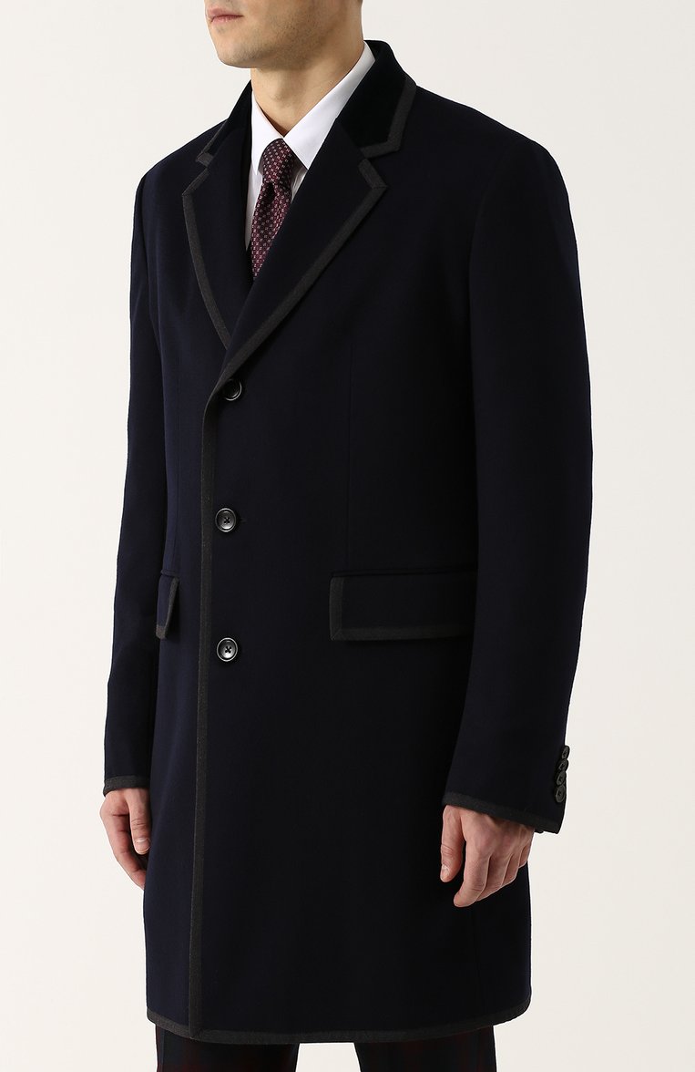 Однобортное пальто из смеси шерсти и кашемира GUCCI, арт. 473731/Z5311, фото 1