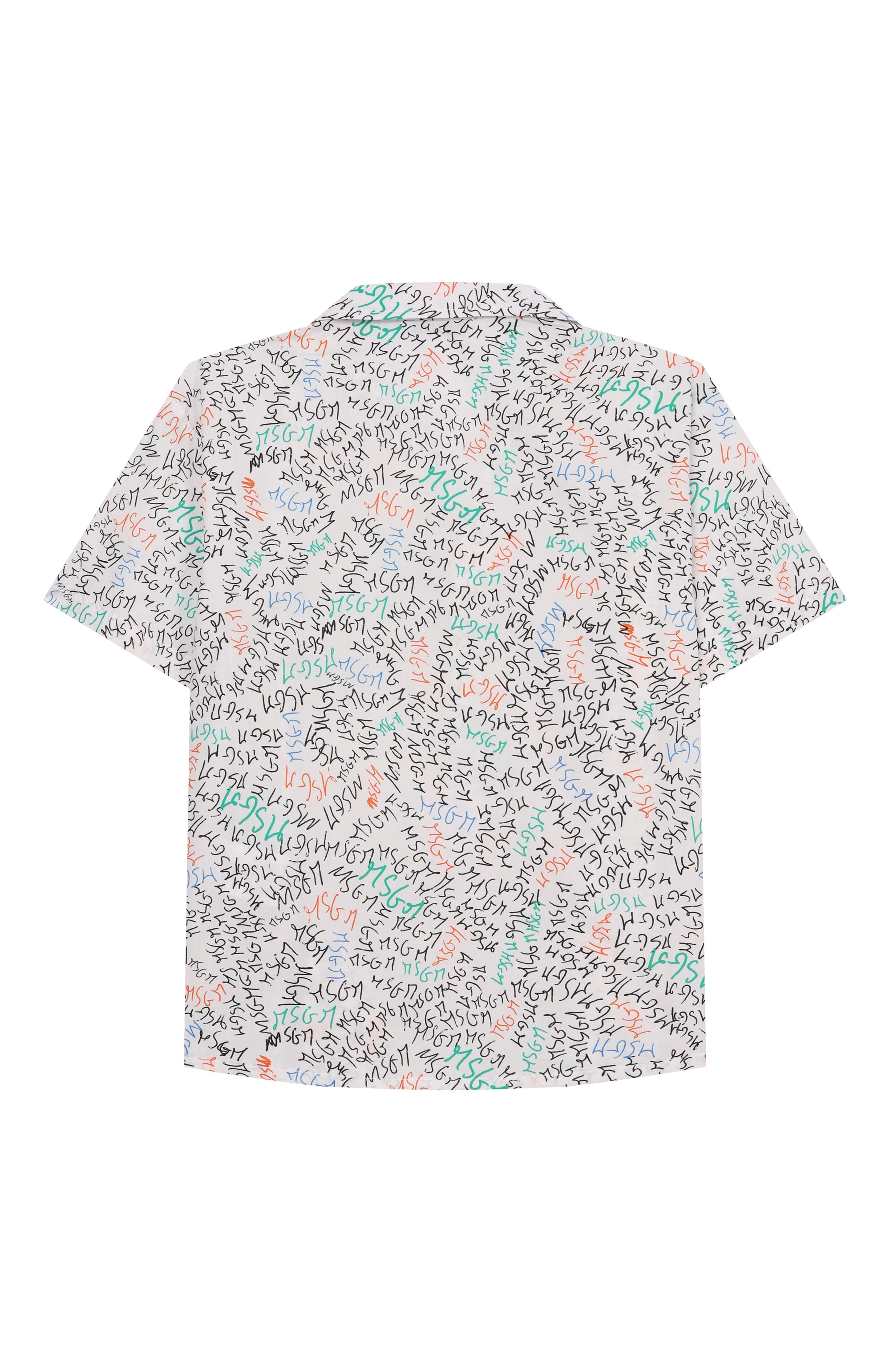 Хлопковая рубашка MSGM KIDS, арт. S6MSJBSI236, фото 2