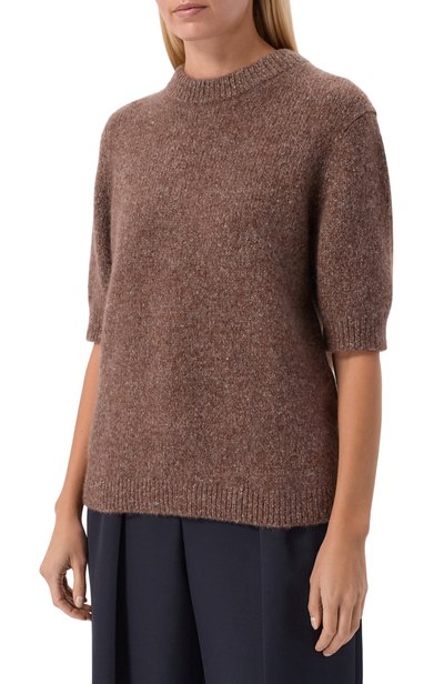 Свитер из кашемира и шелка 12 STOREEZ коричневого цвета по цене 39000 руб., арт. 139460, фото 3 Свитер из кашемира и шелка 12 STOREEZ, арт. 139460, фото 3