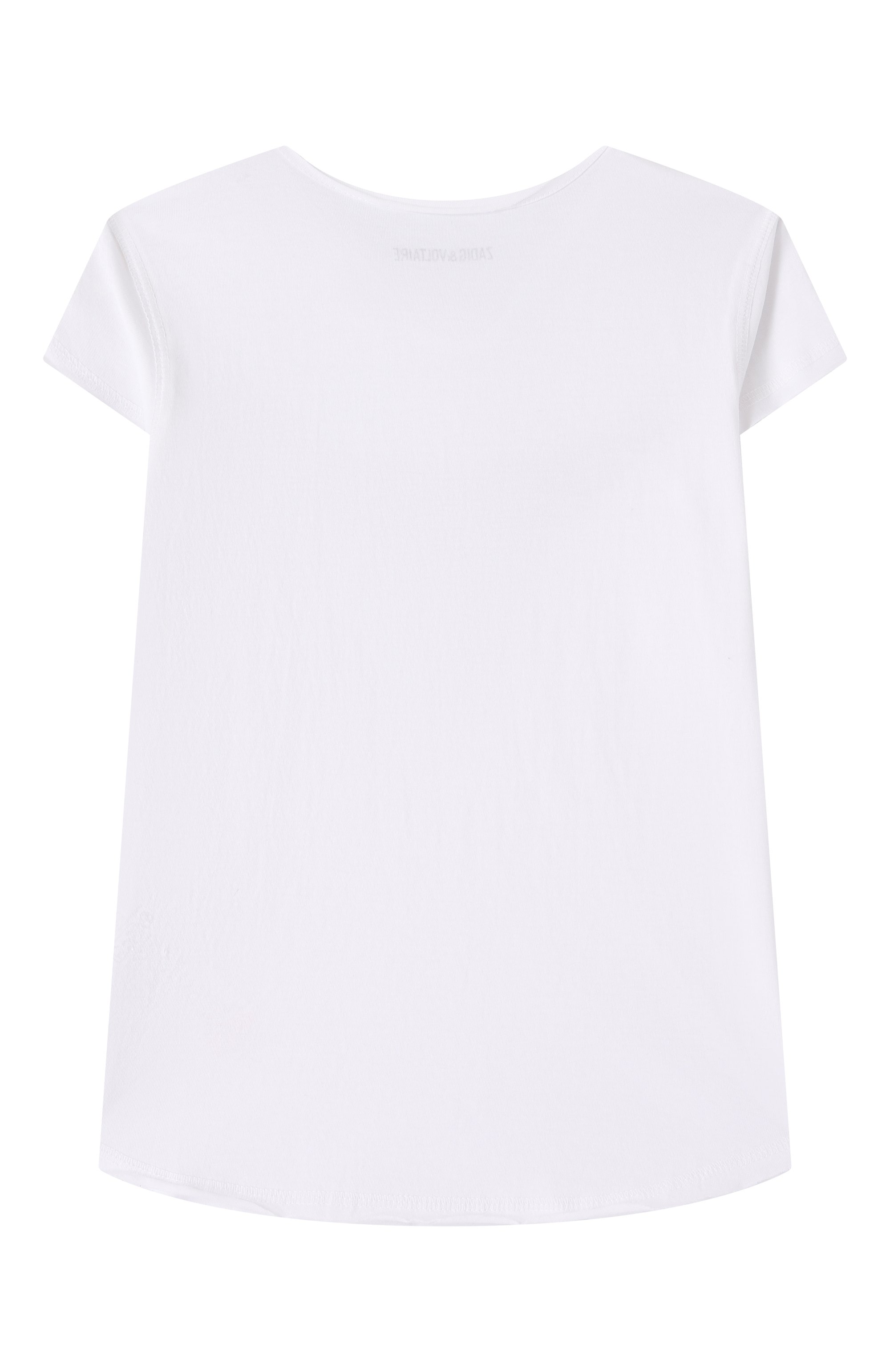 Хлопковая футболка ZADIG AND VOLTAIRE, арт. X60313, фото 2