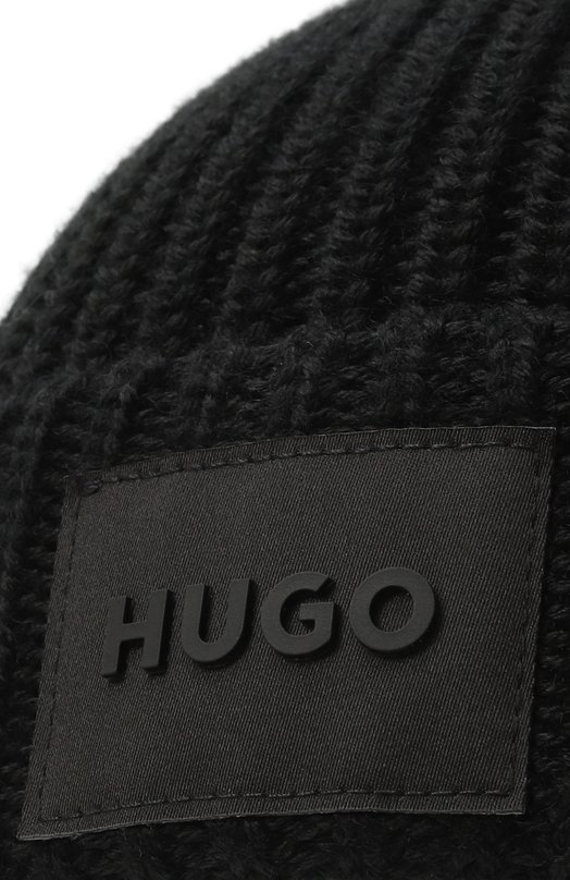 Комплект из шапки и шарфа HUGO 50551423 Чёрный  50551423 Фото 4