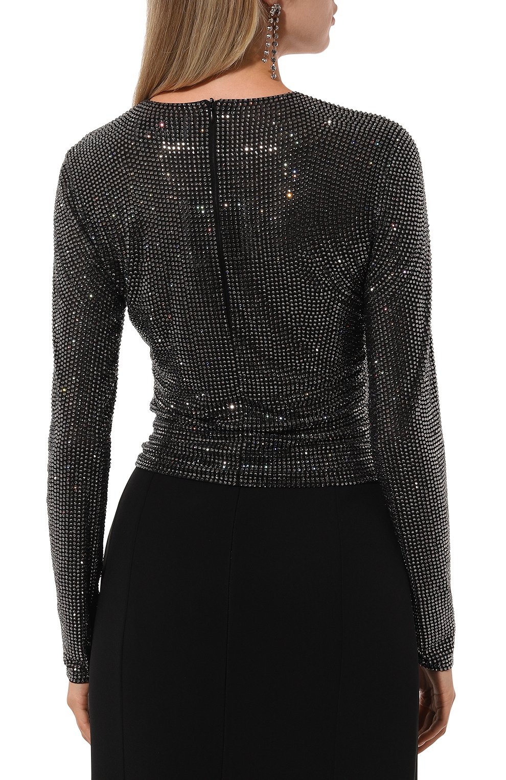 Топ с отделкой стразами GIUSEPPE DI MORABITO, арт. 03PFT0274FC 03212, фото 4