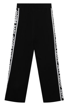 Детские хлопковые брюки MARC JACOBS (THE) черного цвета, арт. W60185/12A+ | Фото 2 (Материал внешний: Хлопок; Нос: Не проставлено; Случай: Повседневный; Ростовка одежда: 13 - 15 лет | 158 см)