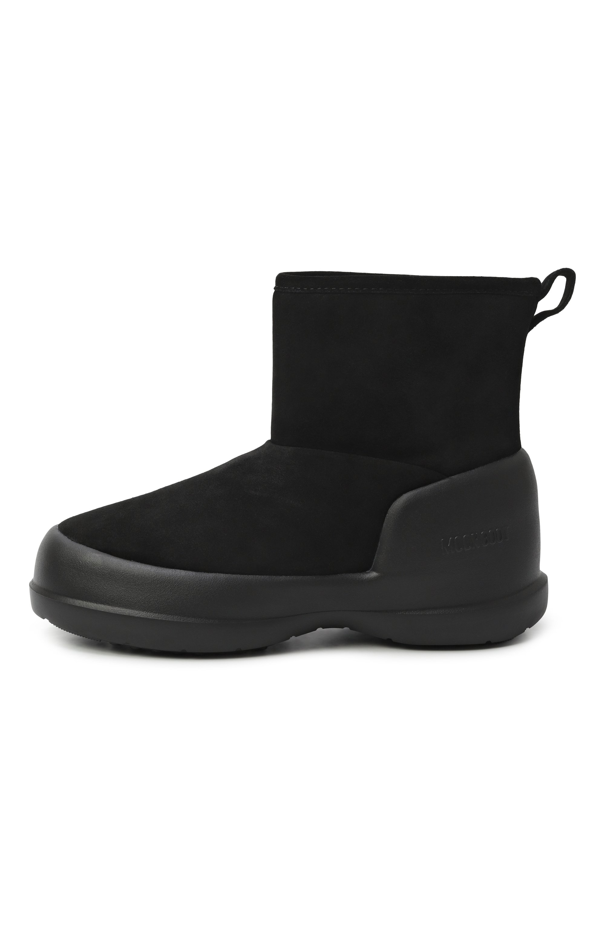 Замшевые ботинки mezzaluna mid MOON BOOT черного цвета по цене 25750 руб., арт. 80D2500060, фото 4 Замшевые ботинки mezzaluna mid MOON BOOT, арт. 80D2500060, фото 4