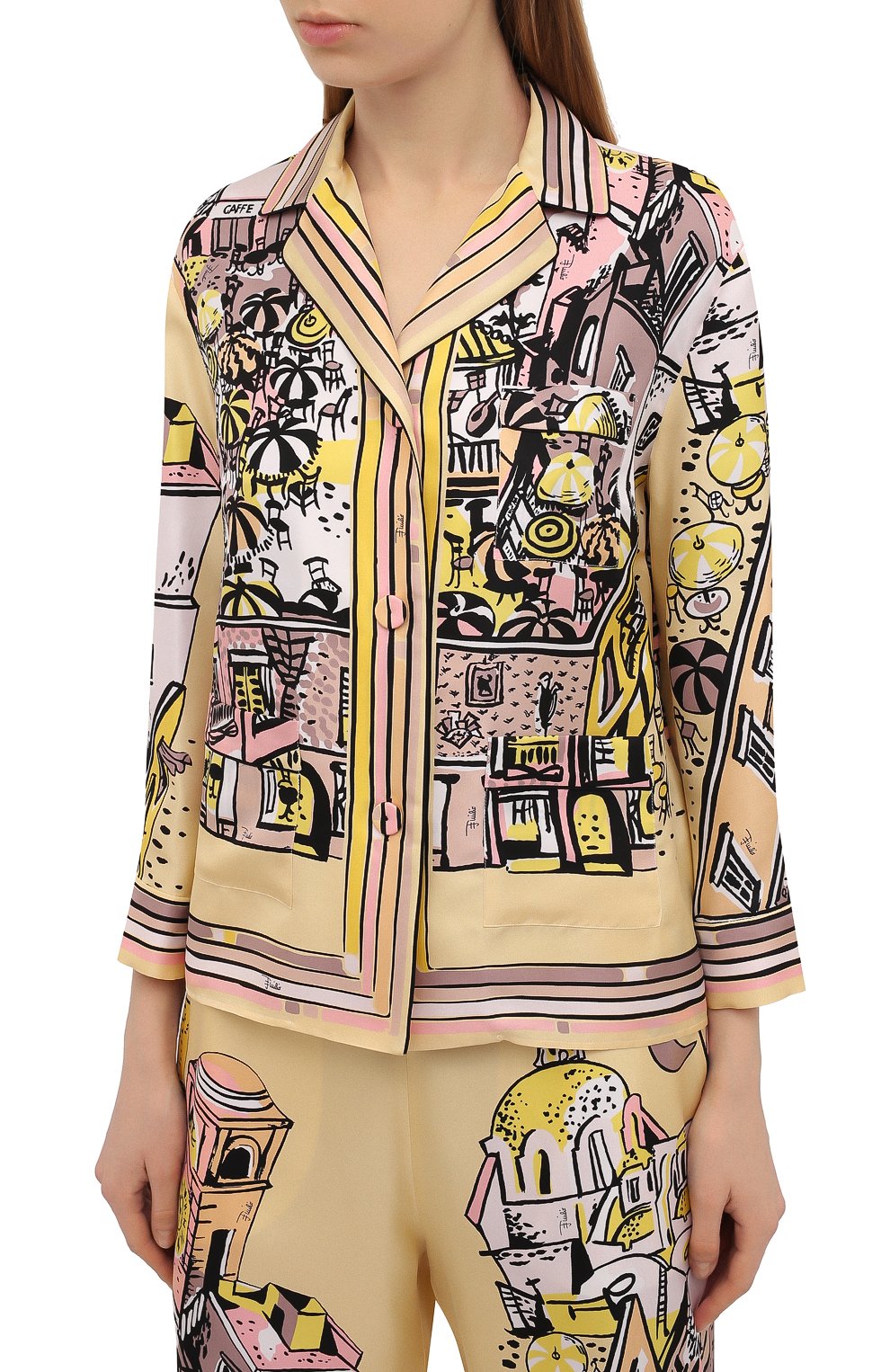 Шелковая рубашка EMILIO PUCCI, арт. 1HRJ50/1H721, фото 3