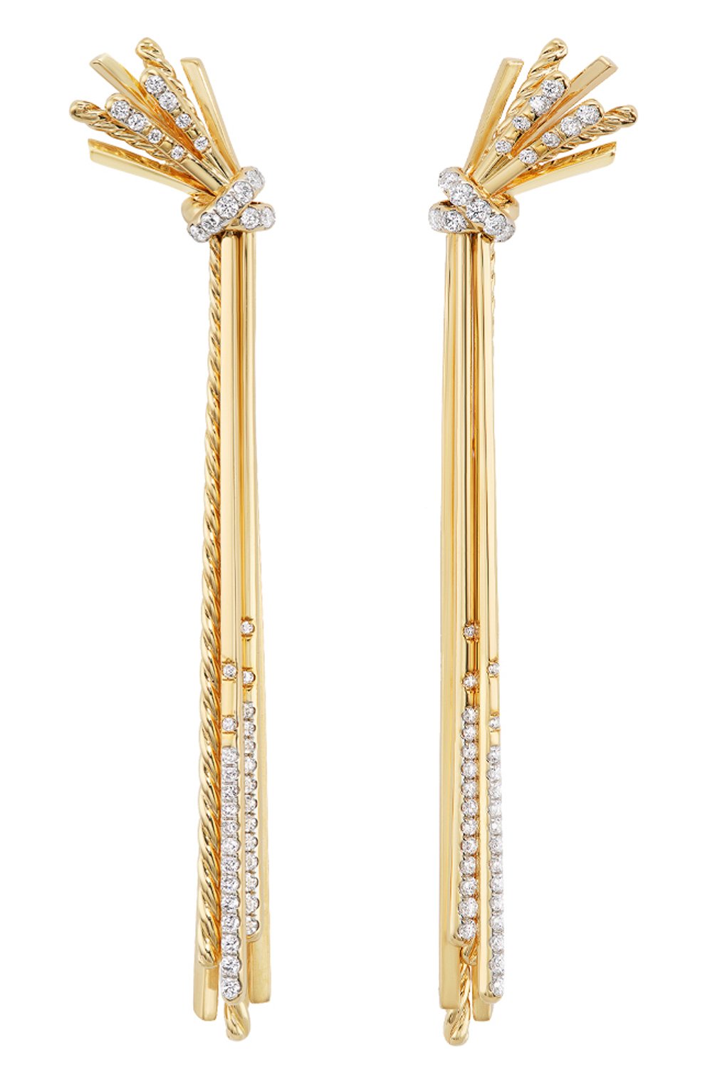 Серьги DAVID YURMAN бесцветного цвета по цене 960250 руб., арт. E16894D88ADI, фото 1 Серьги DAVID YURMAN, арт. E16894D88ADI, фото 1