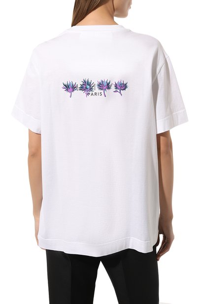 Хлопковая футболка GIVENCHY белого цвета по цене 64650 руб., арт. BW707Z3/ZBC100, фото 4 Хлопковая футболка GIVENCHY, арт. BW707Z3/ZBC100, фото 4