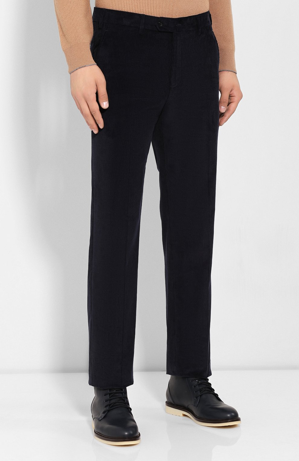 Вельветовые брюки LORO PIANA темно-синего цвета по цене 85800 руб., арт. FAI8336, фото 3 Вельветовые брюки LORO PIANA, арт. FAI8336, фото 3