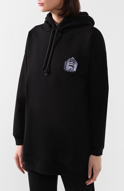 Хлопковое худи ACNE STUDIOS, арт. AI0048/W, фото 3
