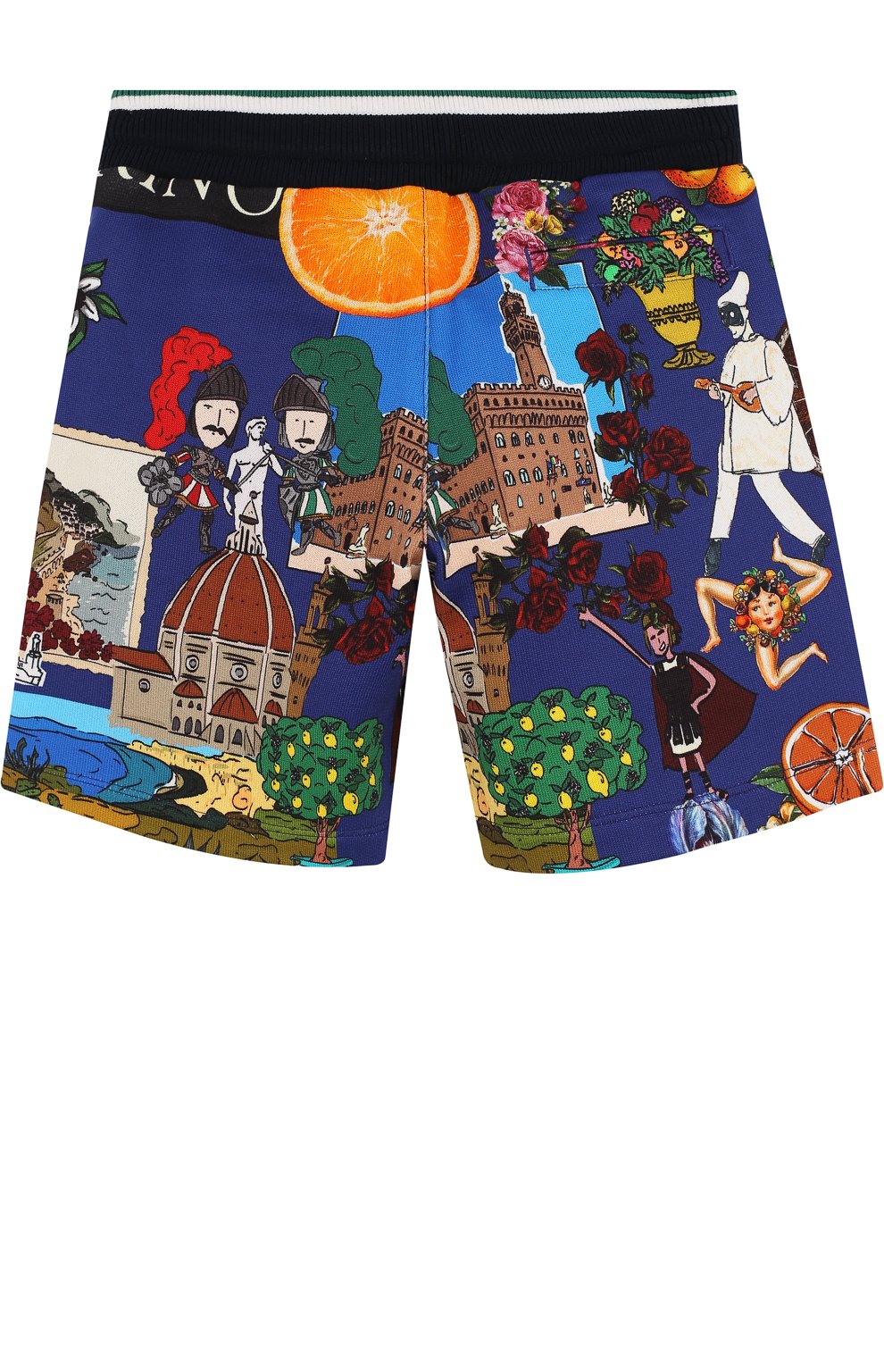 Хлопковые шорты с поясом на кулиске DOLCE & GABBANA, арт. L4JQD4/G700L/2-6, фото 2