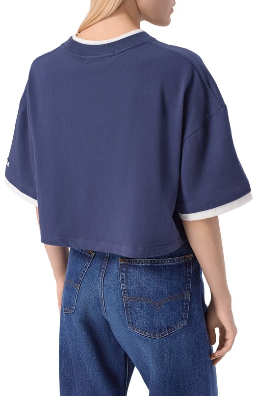 Хлопковая футболка Ksubi WFA25TE001 Синий  WFA25TE001 Фото 4