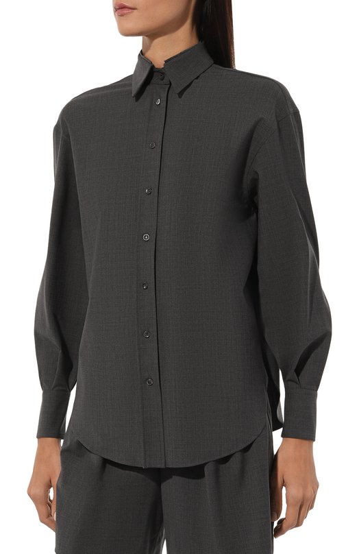 Шерстяная рубашка Brunello Cucinelli M0W07MK916 Серый  M0W07MK916 Фото 3
