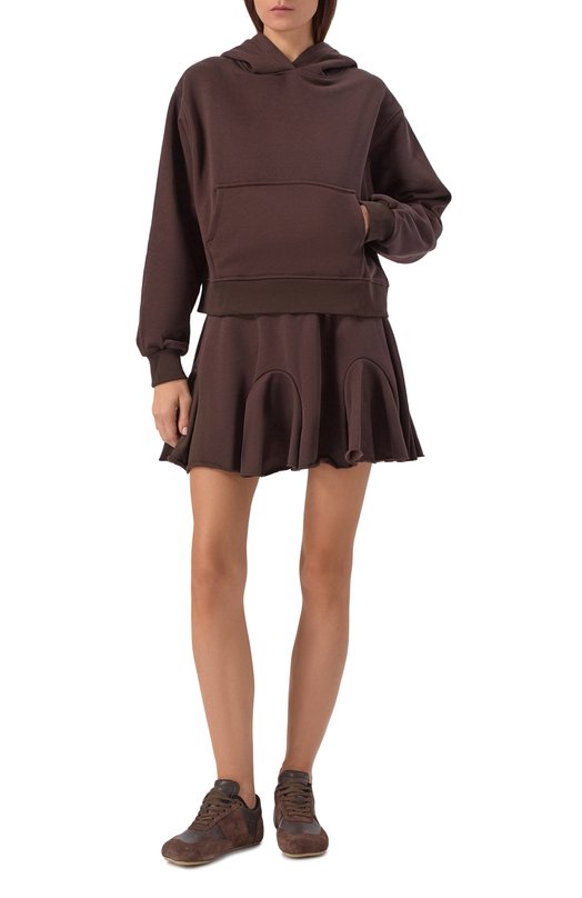 Хлопковое худи Comme des Fuckdown CFABW01373 Коричневый  CFABW01373 Фото 2