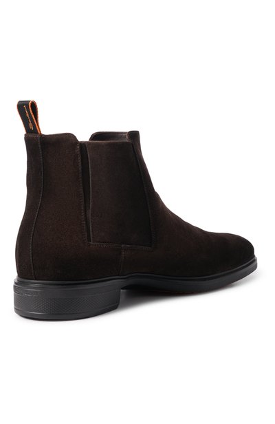 Замшевые челси easy SANTONI темно-коричневого цвета по цене 99500 руб., арт. MGEG18937NEAXGEX, фото 4 Замшевые челси easy SANTONI, арт. MGEG18937NEAXGEX, фото 4