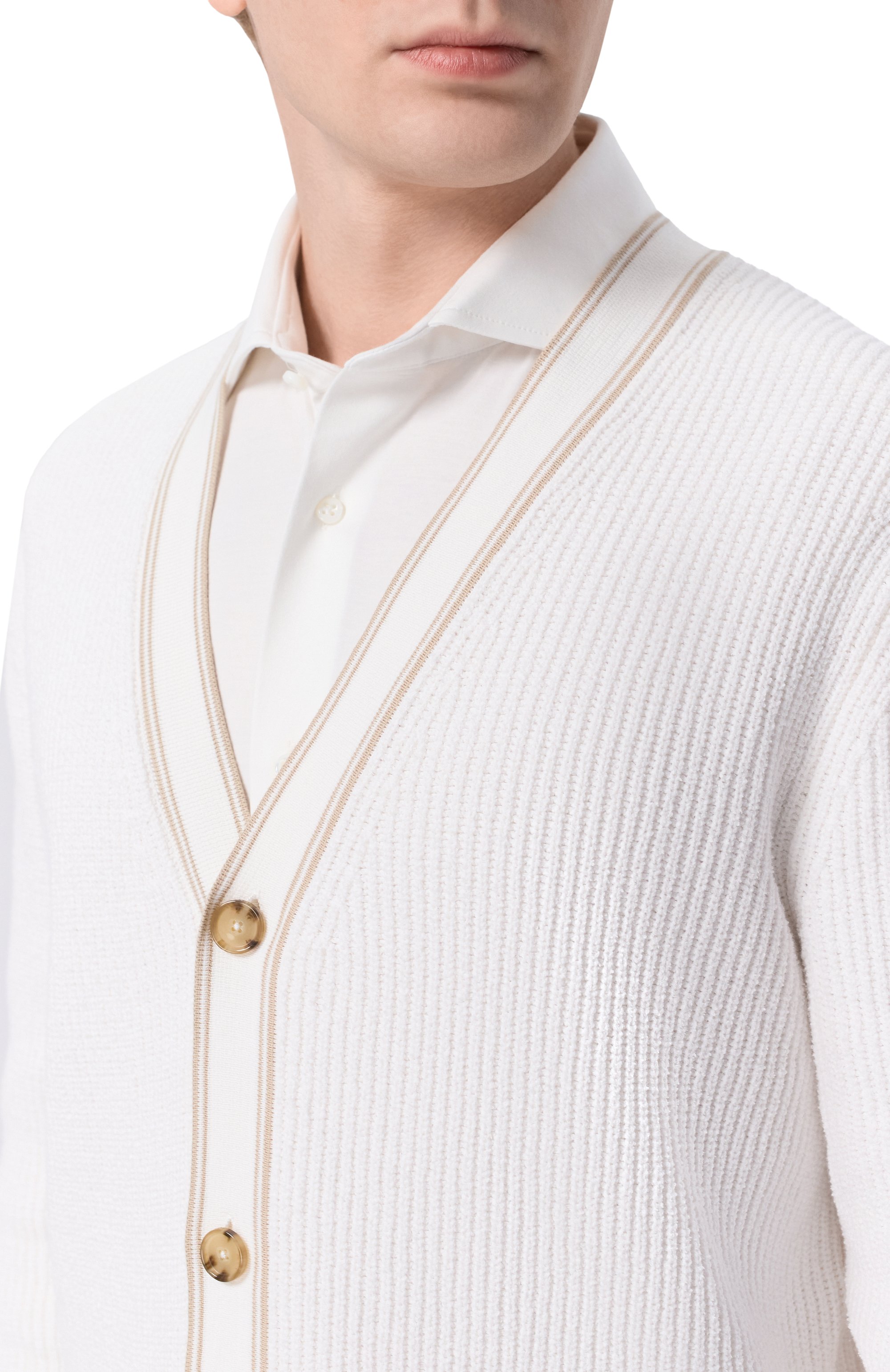 Хлопковый кардиган BOSS, арт. 50560487, фото 5