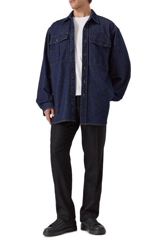 Джинсовая рубашка Dries Van Noten 020793-2381-507 Синий  020793-2381-507 Фото 2
