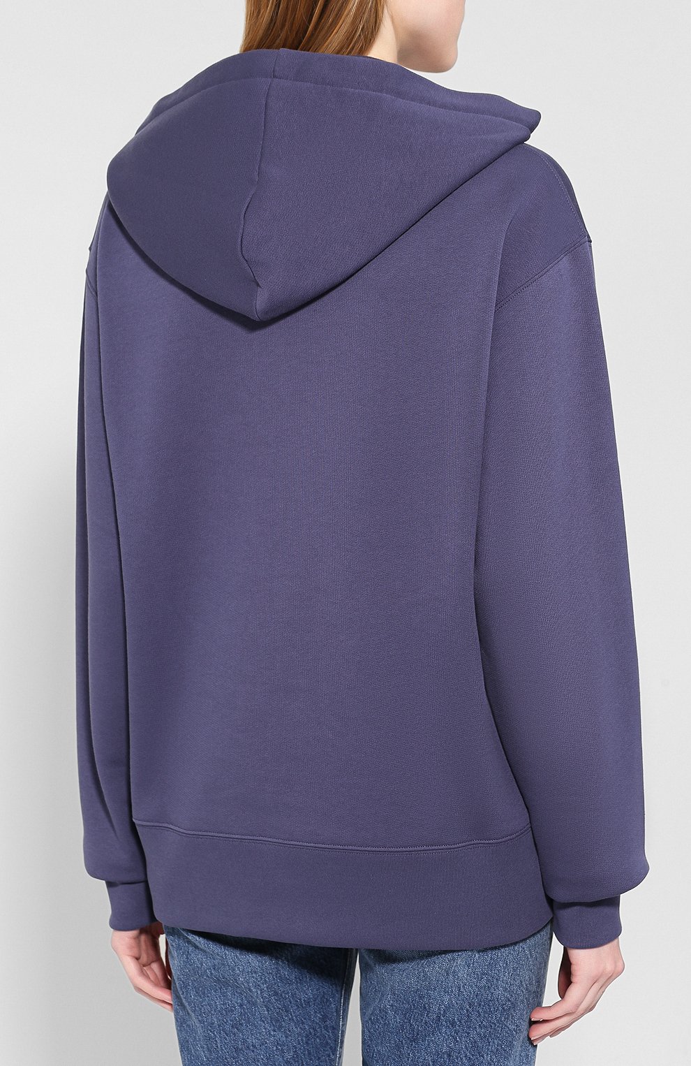 Хлопковое худи ACNE STUDIOS синего цвета по цене 39950 руб., арт. 2HK173/W, фото 4 Хлопковое худи ACNE STUDIOS, арт. 2HK173/W, фото 4