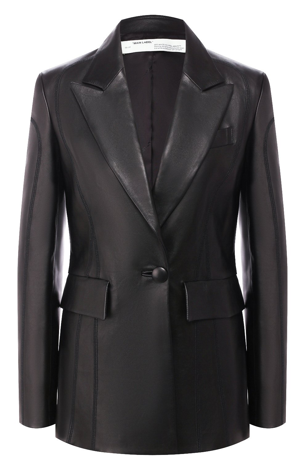 Кожаный жакет OFF-WHITE, арт. 0WJA024R20F990681000, фото 1