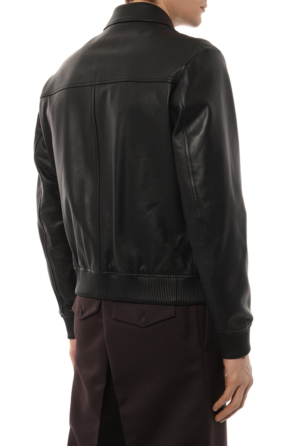 Кожаная куртка BOSS черного цвета по цене 48200 руб., арт. 50482204, фото 4 Кожаная куртка BOSS, арт. 50482204, фото 4