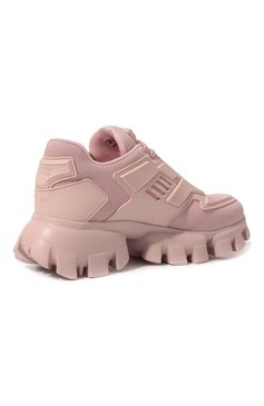 Женские комбинированные кроссовки cloudbust thunder PRADA розового цвета, арт. 1E819L-3KR2-F0E18-050 | Фото 5 (Материал внешний: Текстиль; Стили: Гранж, Кэжуэл; Материал сплава: Проставлено; Нос: Не проставлено; Материал утеплителя: Без утеплителя)