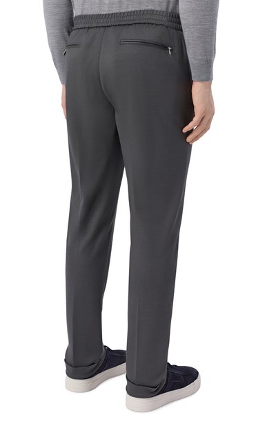 Шерстяные брюки MARCO PESCAROLO темно-зеленого цвета по цене 94500 руб., арт. CARACCI0L0/53Y19_001, фото 4 Шерстяные брюки MARCO PESCAROLO, арт. CARACCI0L0/53Y19_001, фото 4