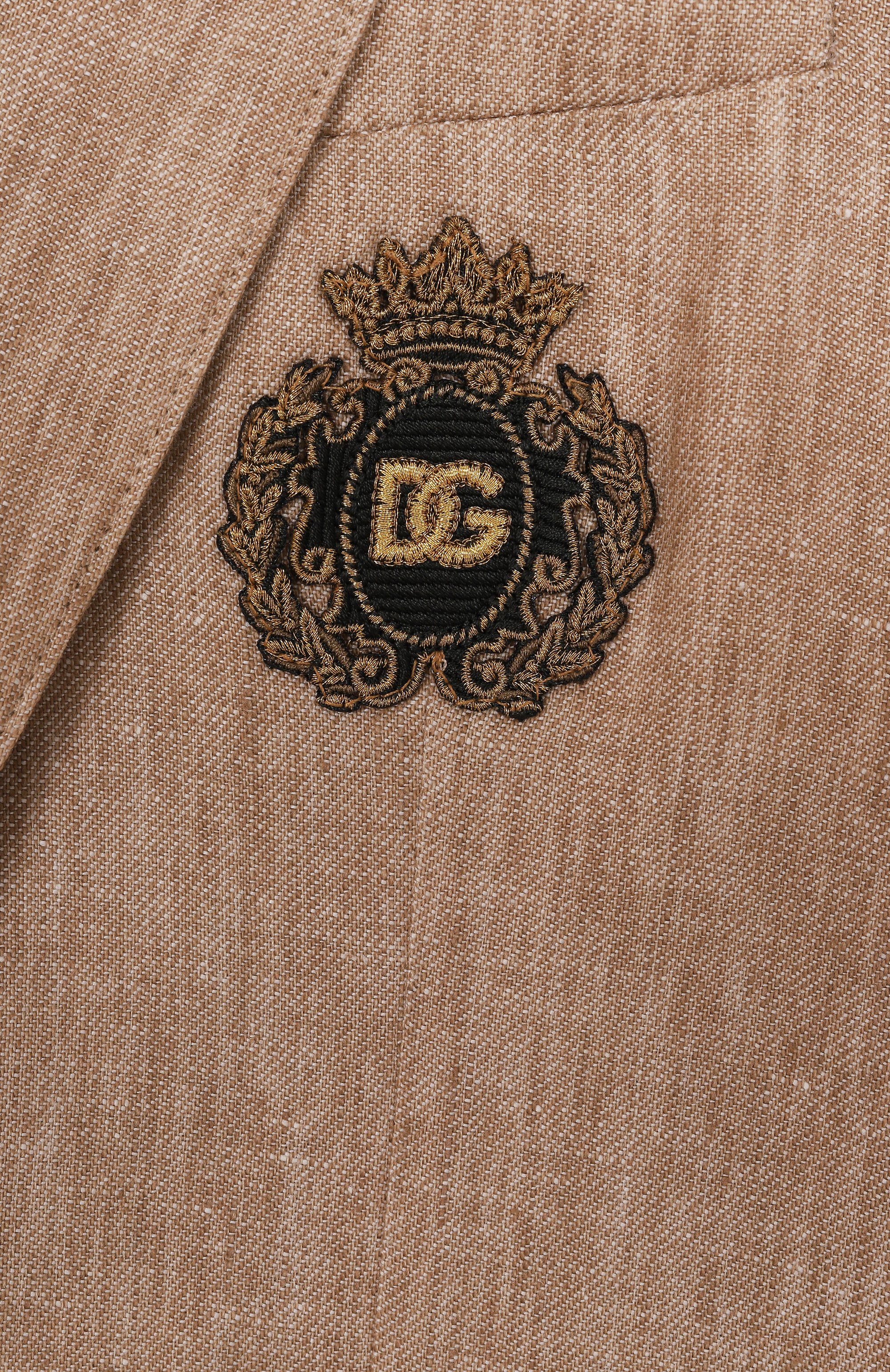 Льняной пиджак DOLCE & GABBANA, арт. L41E97/FU4L0/2-6, фото 3