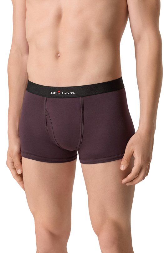 Хлопковые боксеры Kiton UNWBX16K0747D05 Бордовый  UNWBX16K0747D05 Фото 2