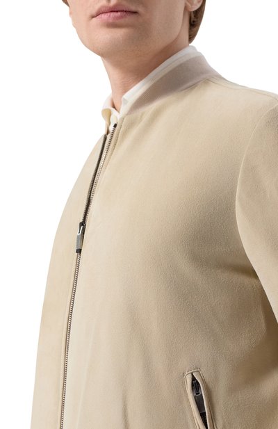 Замшевый бомбер PAUL&SHARK, арт. 26412484_001, фото 5