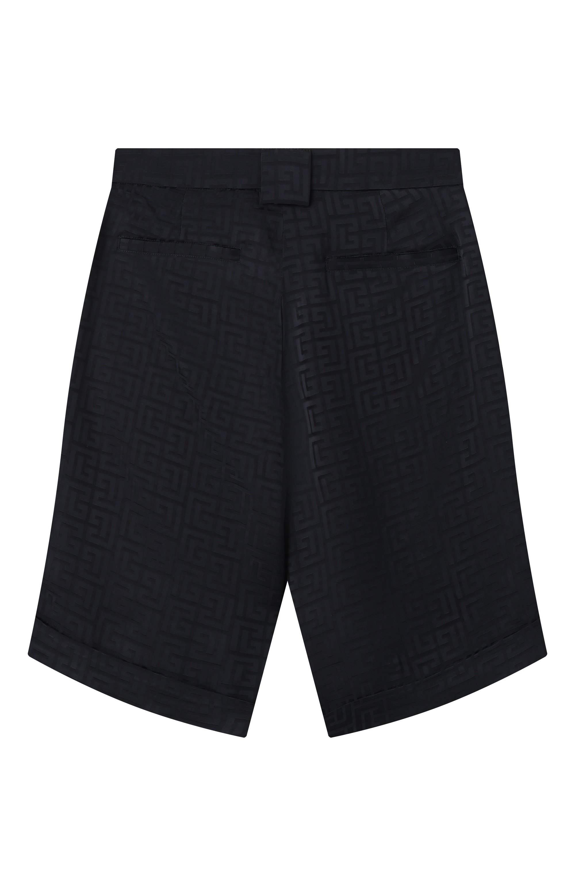 Шорты из вискозы BALMAIN темно-синего цвета по цене 46500 руб., арт. BW6R79, фото 2 Шорты из вискозы BALMAIN, арт. BW6R79, фото 2