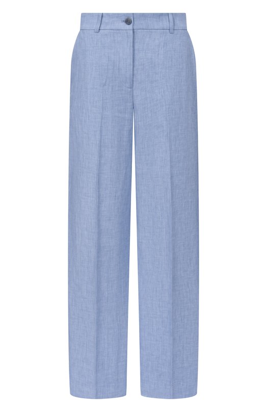 Брюки изо льна и вискозы P.A.R.O.S.H. D233006/BLINK Голубой D233006/BLINK