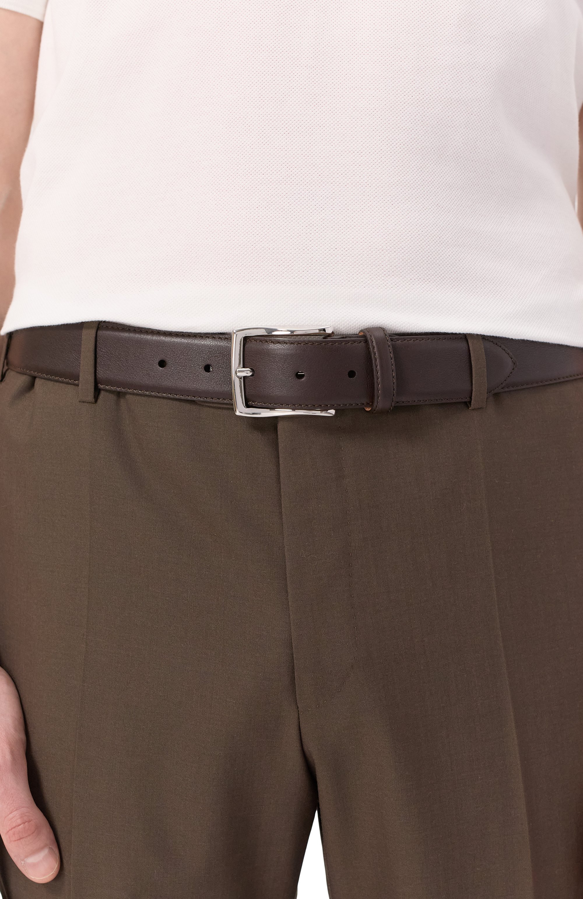 Кожаный ремень CORNELIANI, арт. 25V316-2520808, фото 2