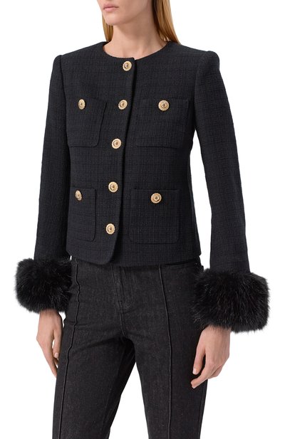 Твидовый жакет SELF-PORTRAIT, арт. AW25088JB, фото 3