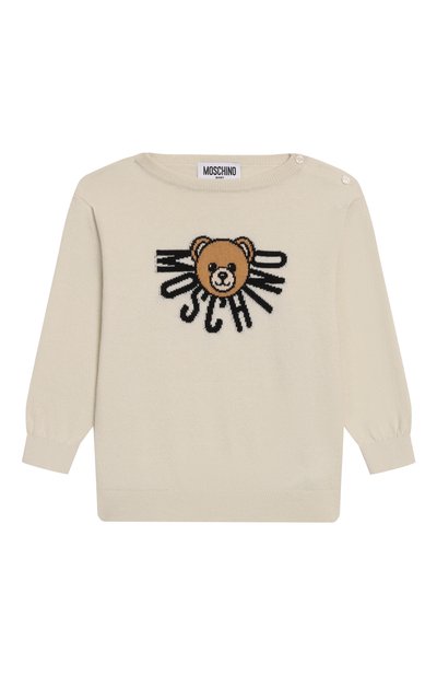 Пуловер из хлопка и шерсти MOSCHINO, арт. M7W00J/LHE43