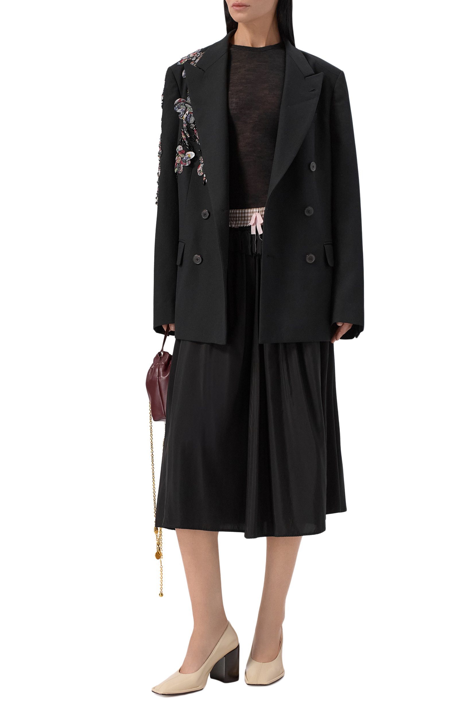 Шерстяной жакет DRIES VAN NOTEN черного цвета по цене 321500 руб., арт. 262-130404/4265, фото 2 Шерстяной жакет DRIES VAN NOTEN, арт. 262-130404/4265, фото 2