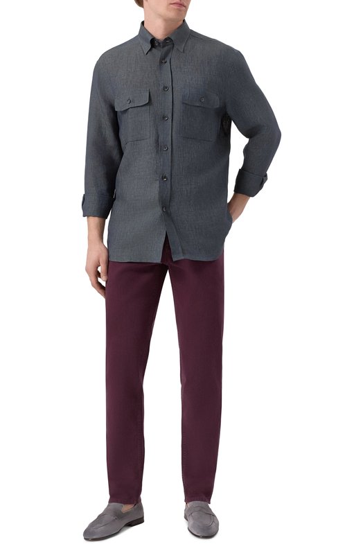 Джинсы Traditional Fit Brunello Cucinelli M277UD3210 Фиолетовый  M277UD3210 Фото 2
