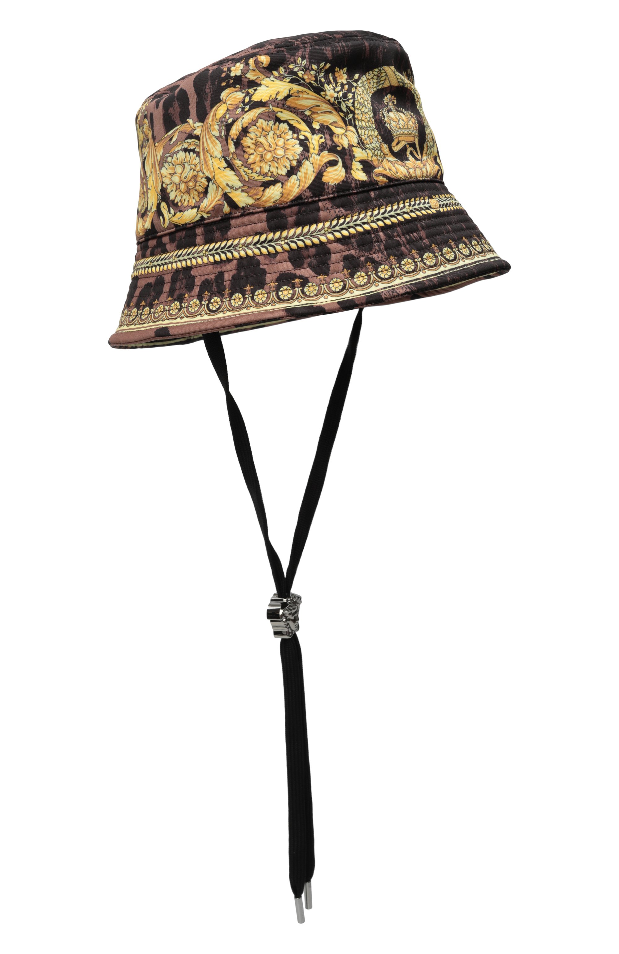 Панама VERSACE коричневого цвета по цене 61550 руб., арт. 1012681/1A12419, фото 1 Панама VERSACE, арт. 1012681/1A12419, фото 1