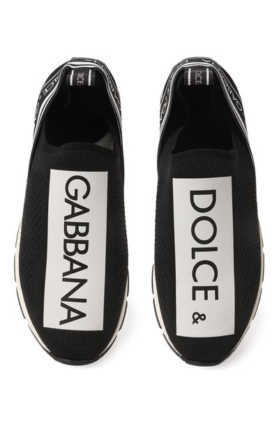 Кроссовки DOLCE & GABBANA черно-белого цвета по цене 29950 руб., арт. D10723/AH677/37-39, фото 4 Кроссовки DOLCE & GABBANA, арт. D10723/AH677/37-39, фото 4