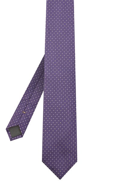 Шелковый галстук CANALI сиреневого цвета по цене 11900 руб., арт. 24/HJ02843, фото 2 Шелковый галстук CANALI, арт. 24/HJ02843, фото 2