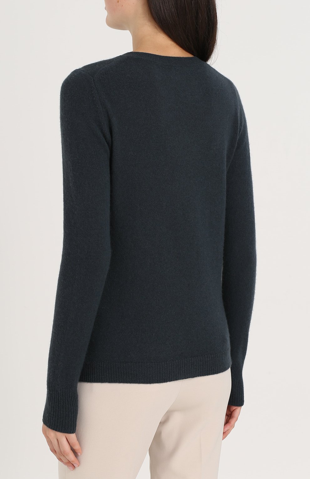 Приталенный кашемировый пуловер с круглым вырезом LE KASHA, арт. 0MAN000, фото 4