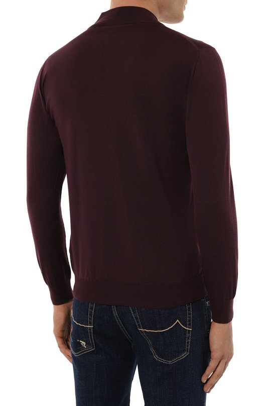 Шерстяная водолазка Svevo Бордовый, фото 4